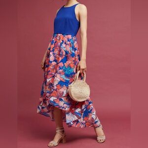 Anthropologie Isabella Floral High Low Dress by Hutch S